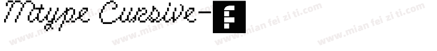 Mtype Cursive字体转换